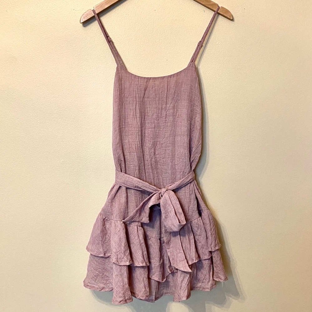HERE COMES THE SUN Taupe Mini Dress! Small!